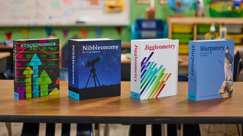 FUNdamental Textbooks on a desk